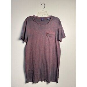 Scotch and Soda Daredevil Red Black Fade Relaxed Fit Pocket T-Shirt Size L